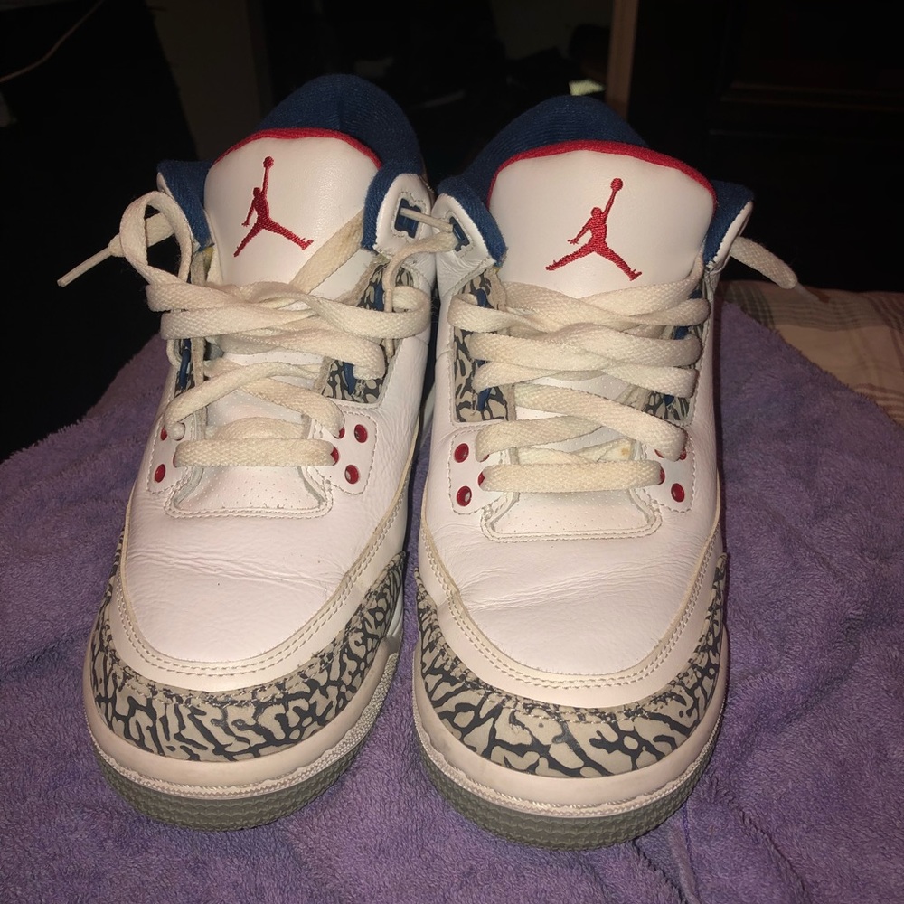 True Blue 3s Size 7